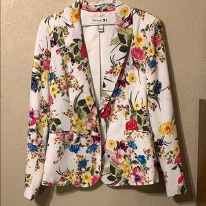 Forever 21 Floral Blazer